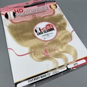 12” Body Wave #613 Platinum Blonde HD Lace Frontal Swiss Transparent Virgin